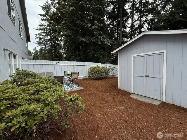 Fenced back yard ready for you to make your own!