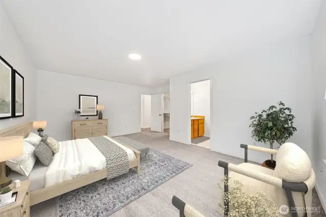 This oversized Primary Suite is truly an oasis!
