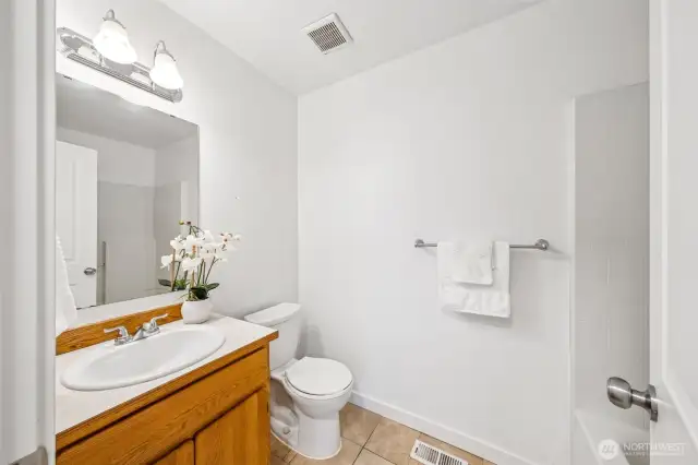 The Primary Bath is conveniently located away from the living spaces....