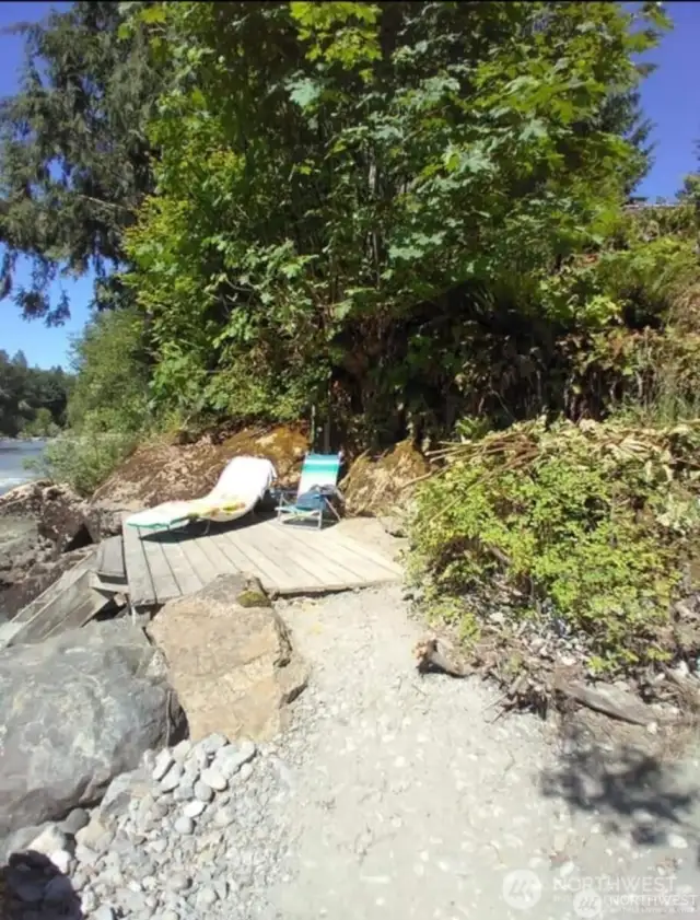 enjoy the deck down by the river