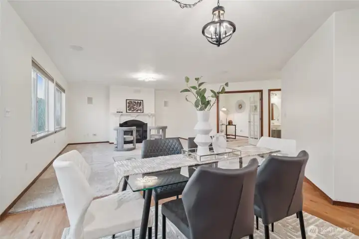 Dining view to Family Room