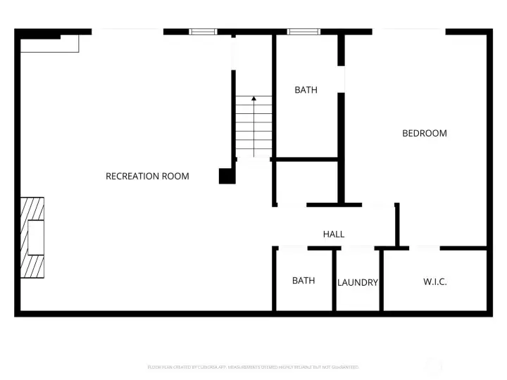 Lower level floor plan
