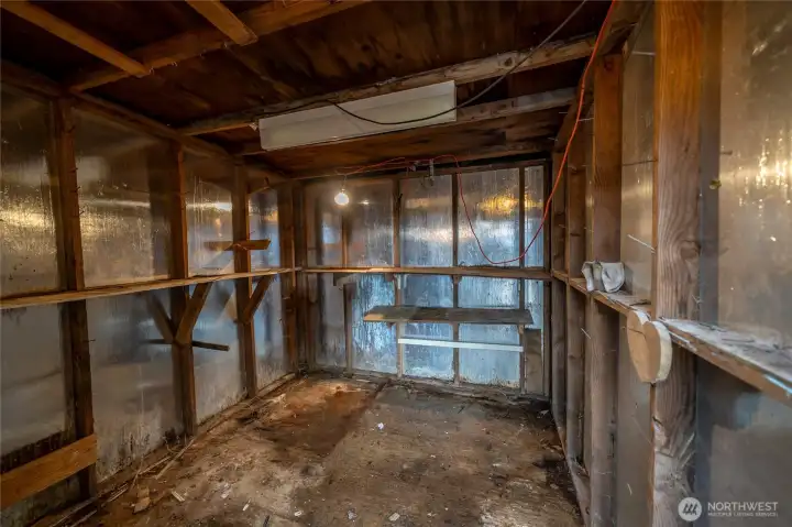 Interior of Shed