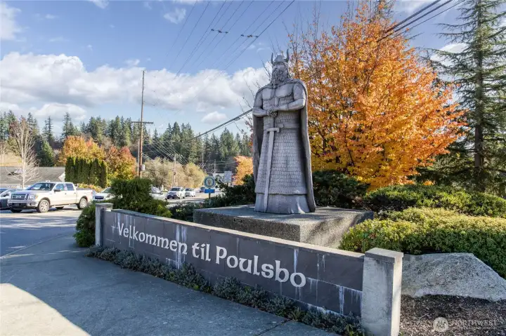 Welcome to Poulsbo Viking statue