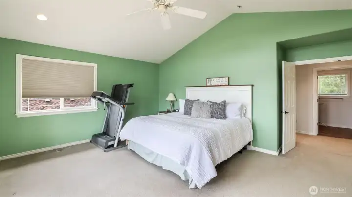 Generous primary bedroom with flexible space to design your ideal private haven