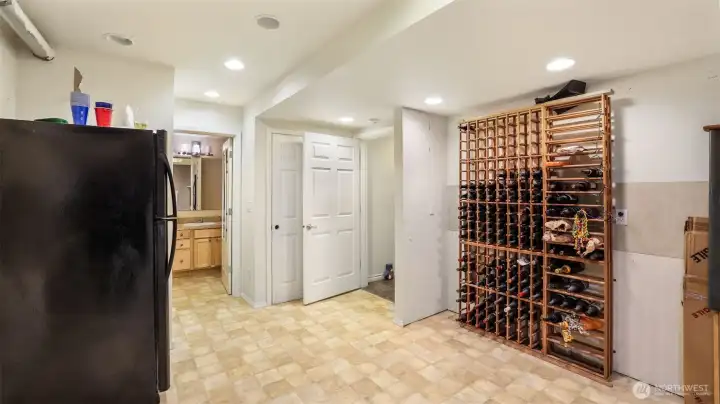 Enjoy the convenience of your own private wine cellar and storage space