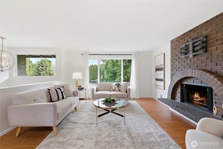 Windows frame outdoor views and bring the outside in.