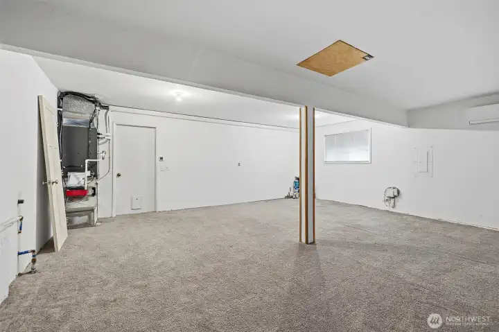 Space ready for movies, games, or creative pursuits.