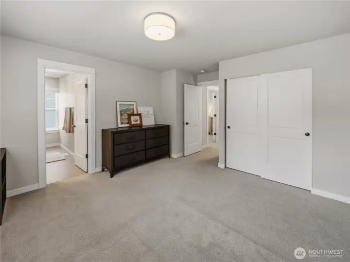 Upstairs bedroom with its own private bathroom.