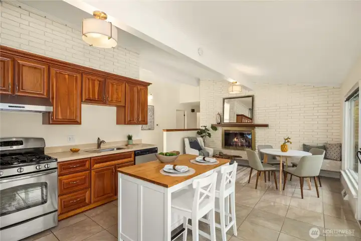 The open, social layout makes this a natural gathering hub for family or friends.