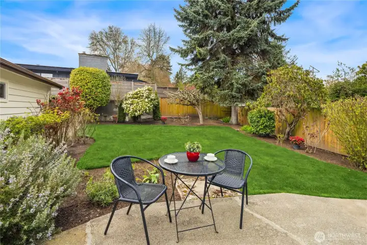 Soak up the sun on the patio.