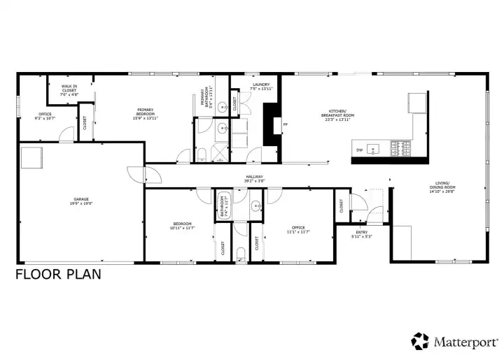 Flooring layout - sqft is approximate