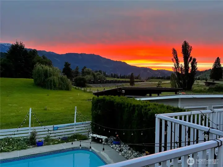 Evening sunsets here are magnificent