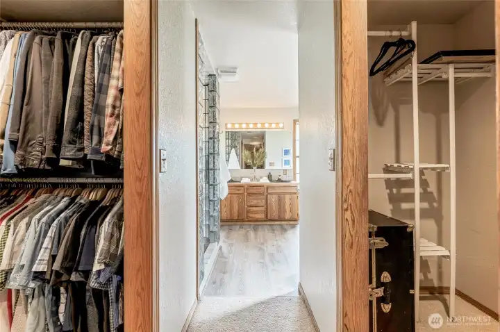 2 Walk in closets