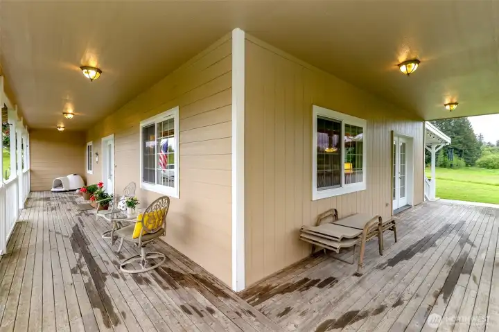 Wide Wrap Around Covered Porch