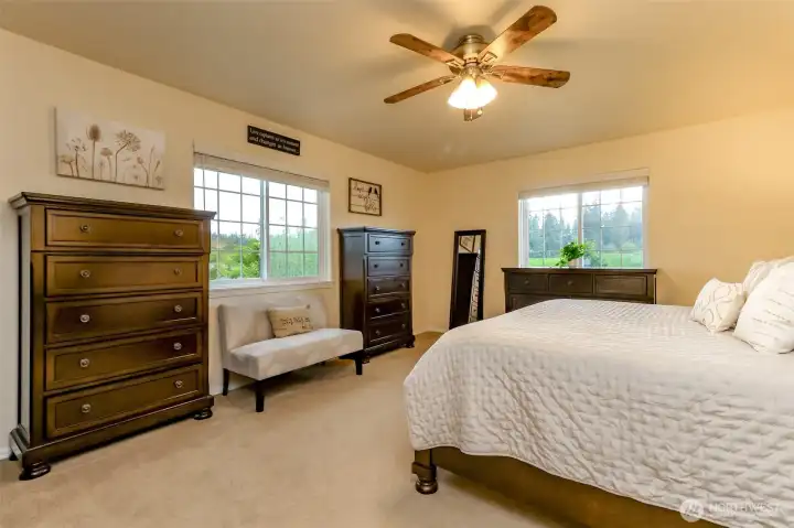 Primary Bedroom Located Upstairs