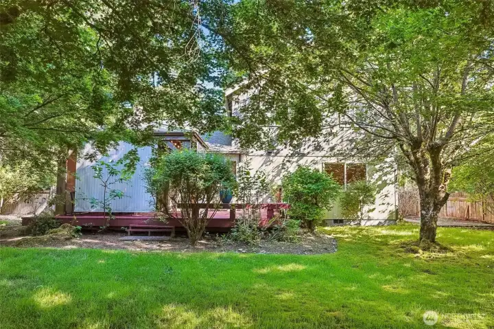 Plenty of room for gardening, yard games, or just sitting outside avoiding your responsibilities.