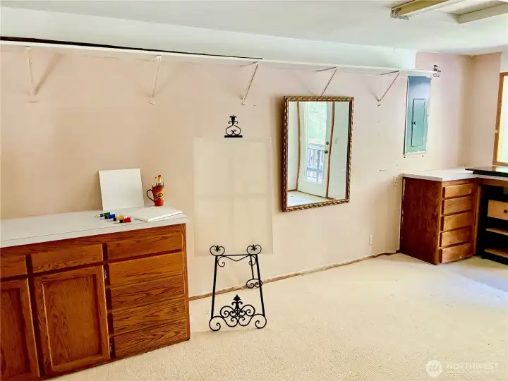 This bedroom has its own entrance ..