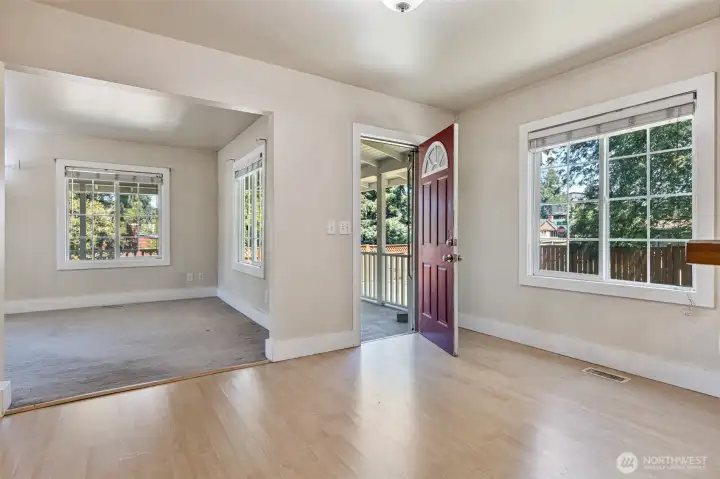 Entry to the main living part of the home
