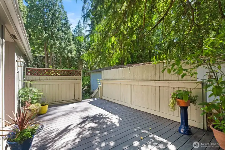 Large deck for entertaining Large deck for entertaining