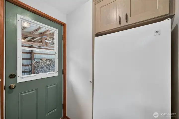 Just off the kitchen (near the laundry room) is a door to the carport, and a spot for a 2nd fridge! Just off the kitchen (near the laundry room) is a door to the carport, and a spot for a 2nd fridge!