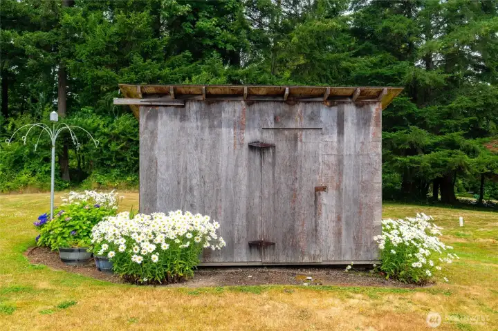 Charming garden shed. Charming garden shed.