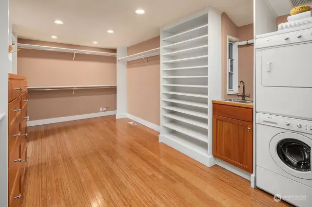 Huge Walk-in closet for the primary suite
