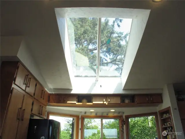 Industrial skylights bring the outdoors in.