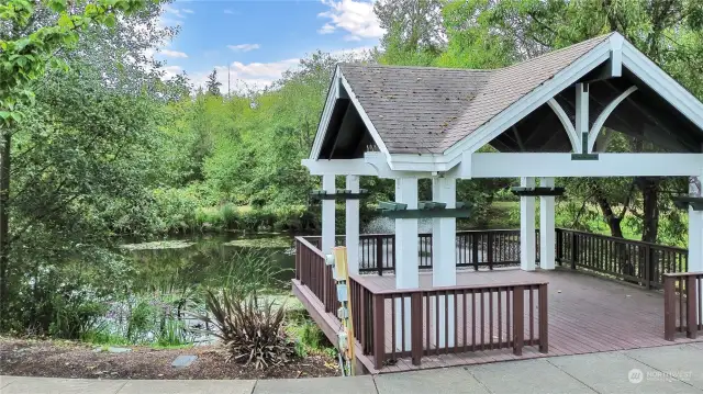 Community Gazebo & Pond, This is just across the street