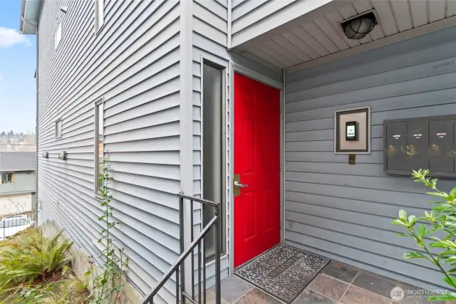 The condo building has a secure entry door with brand new intercom system.