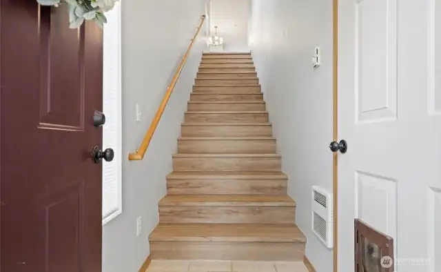 Stairs leading up to the the unit