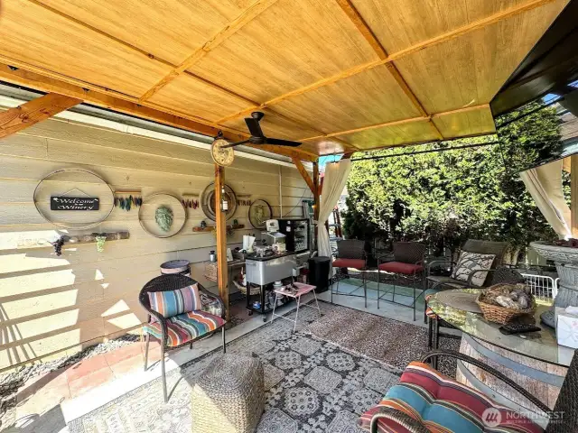 cabana outdoor entertaining area!