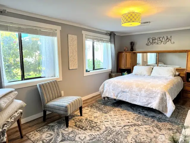 Huge lower level bedroom