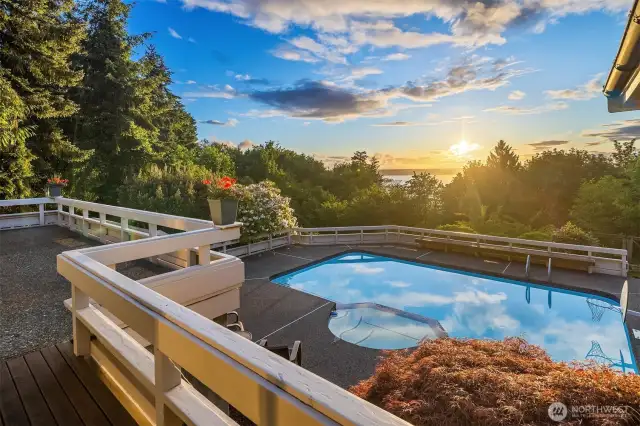 An invitation to take a dip in the refreshing water during these long summer nights.