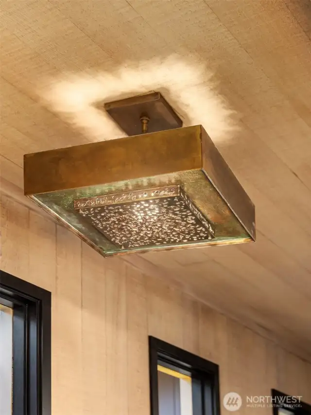 Detail of one of the light fixture