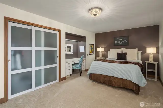 One of the 3 bedrooms on this level.
