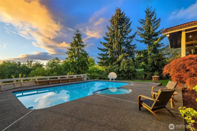 A backyard ideal for total privacy.