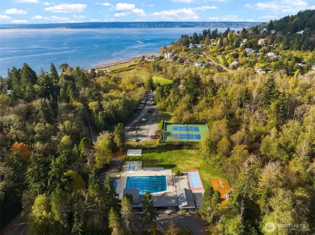The property comes with Lot A beach rights to the Cove which enjoys pickleball courts, picnic tables, trails, boat ramp, ponds, stream, community house and 700+ feet of private community beach.