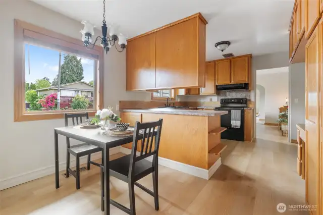 Second dining / breakfast nook off of the kitchen.