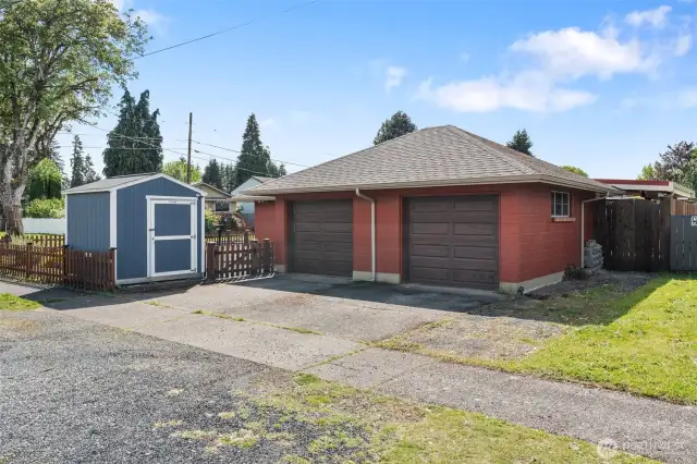 Two-car attached Garage.