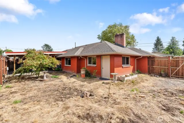 Big back yard has room for gardening, RV parking or anything else you can imagine!