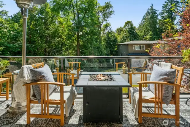 Deck off main level.