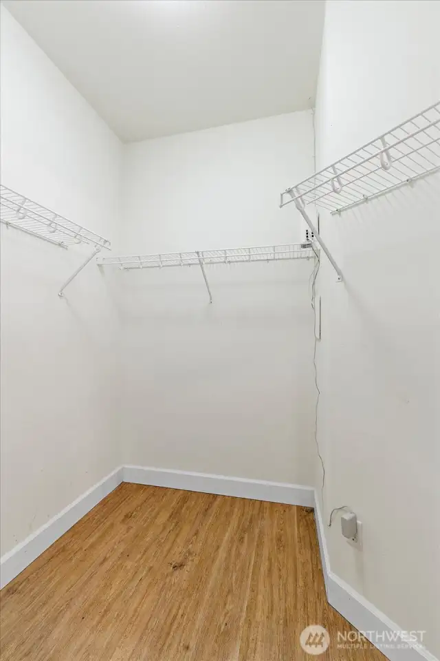 Walk-in closet!