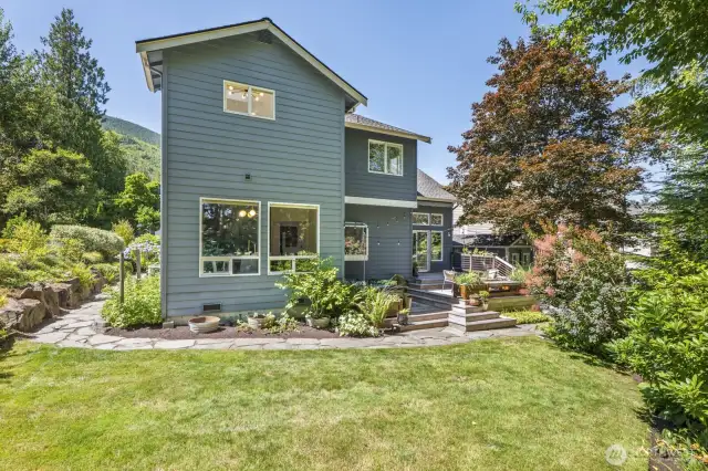 The view from the backyard, looking at your new house will have you beaming with pride.