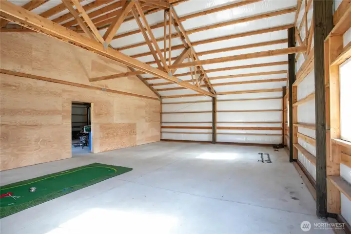 Fully insulated large open side of shop