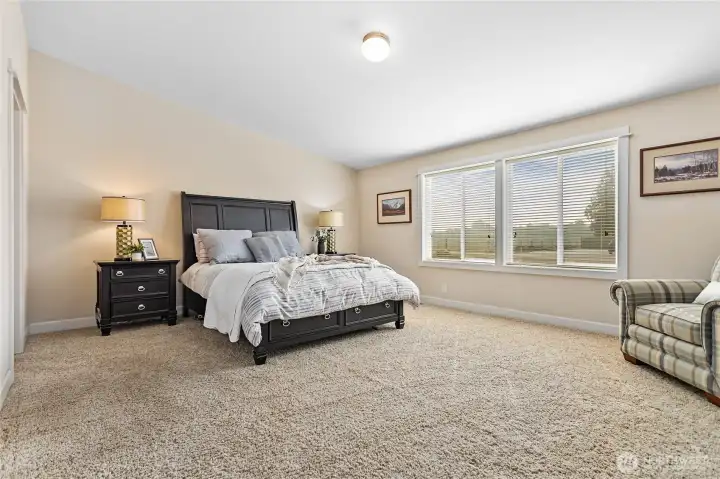 Owner's suite w/vaulted ceiling is extra large - features ensuite bath & walk-in closet
