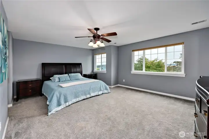 Waking up to the Sound is a solid way to start the day. Simple, spacious, and oriented toward the east for the best sunrises.
