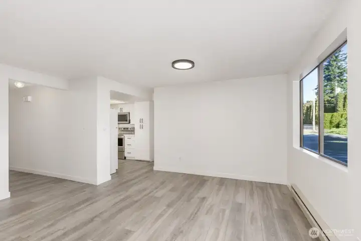View of dining area.