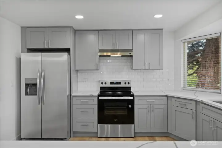 New kitchen, new appliances.