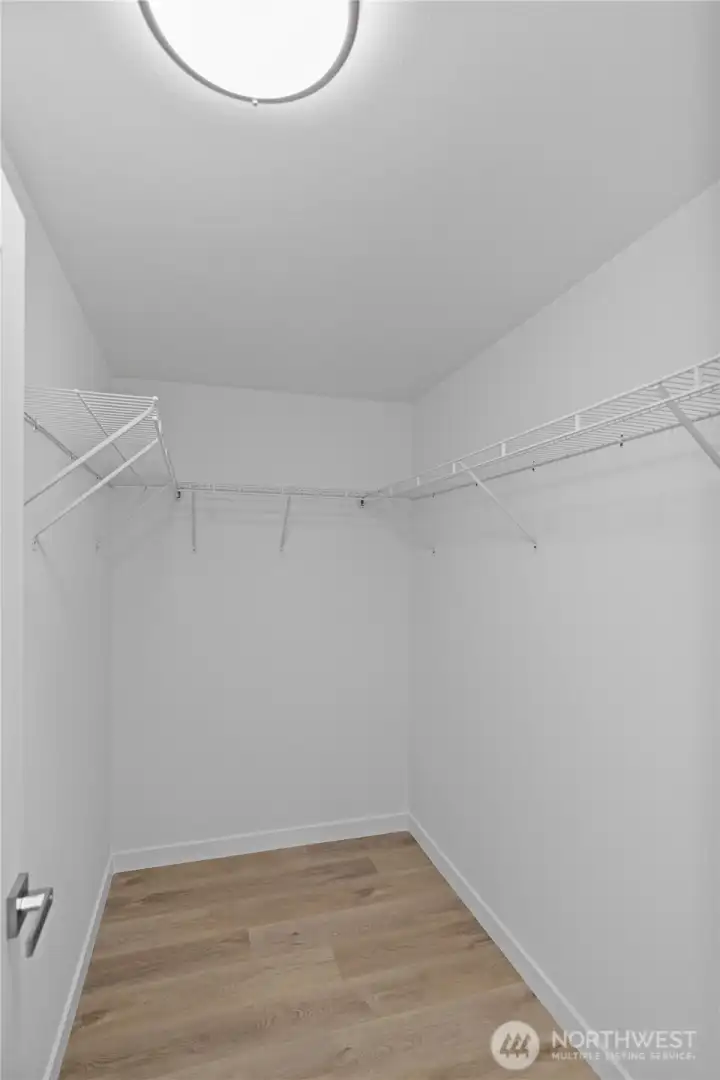 Walk-in closet.